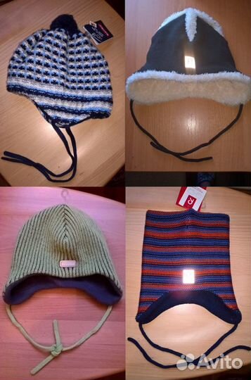Новые зимние шапки на флисе 46 48 50 Рейма