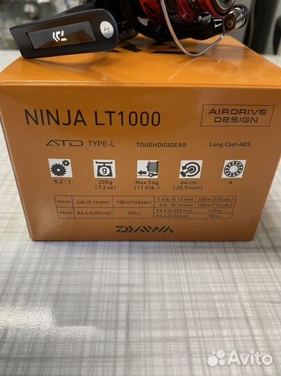 Катушка спиннинговая 23 Ninja LT1000