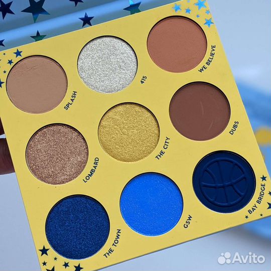 Новая палетка Colourpop Golden State Warriors