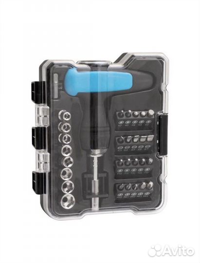 Набор бит и торцевых головок с рукоядкой (31 пр)