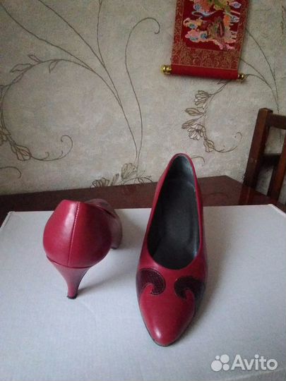 Туфли кожаные