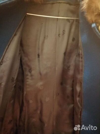 Пальто зима с мехом из чернобурки