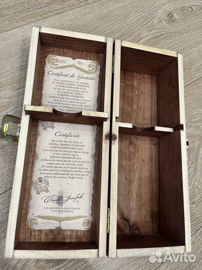 Коробка деревянная от элитного коньяка