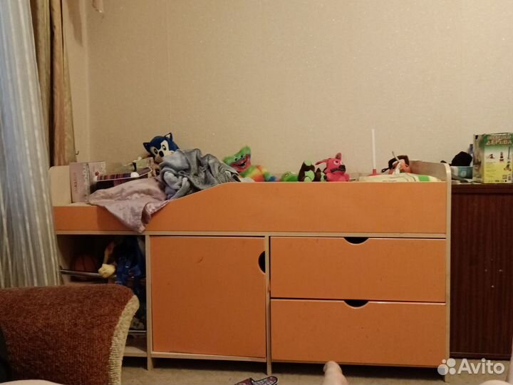 Детская кровать от 3 лет с бортиками