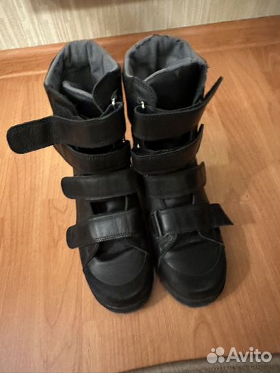 Ботинки стабилизирующие кожа на флисе