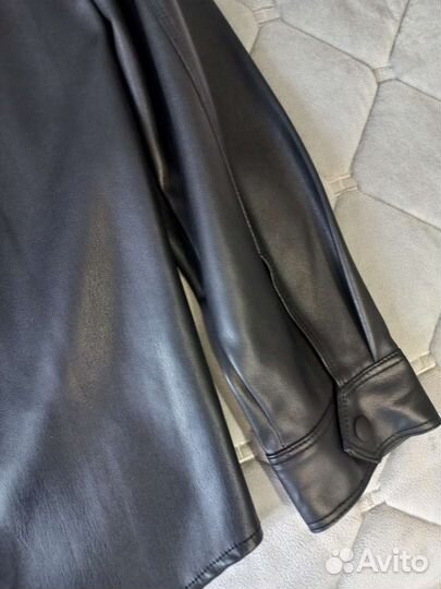 Кожаная рубашка zara 152р