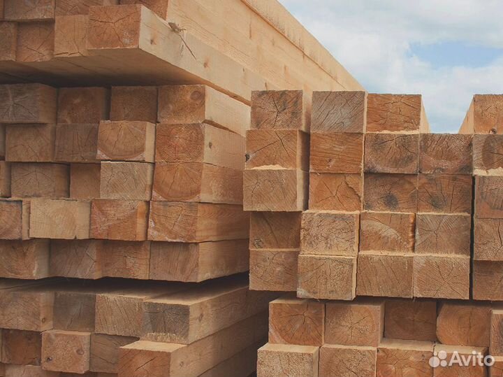 Долговечный брус из лиственницы