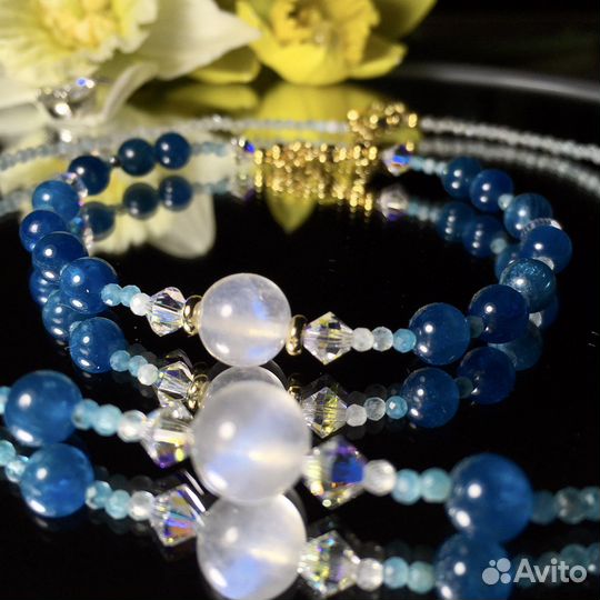 Браслет с апатитом