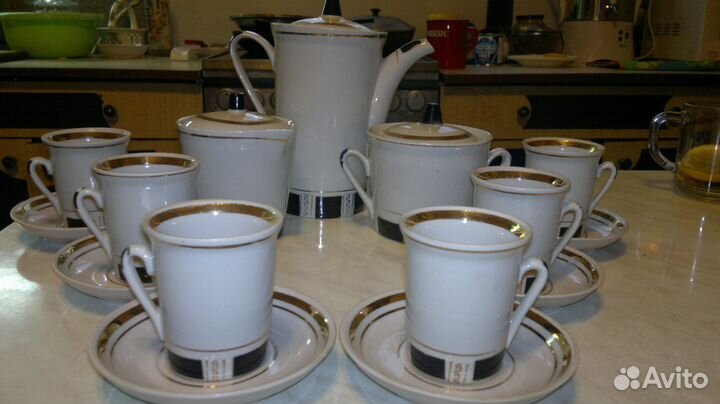 Кофейный сервиз 15 предметов СССР
