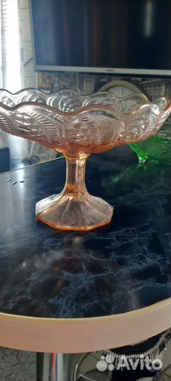 Вазы из цветного стекла СССР