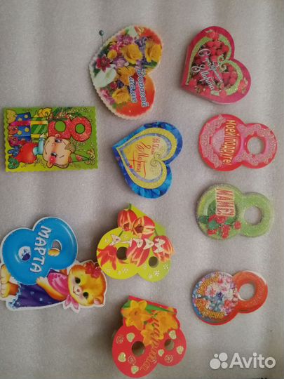 Набор из 10 открыток к 8 марта