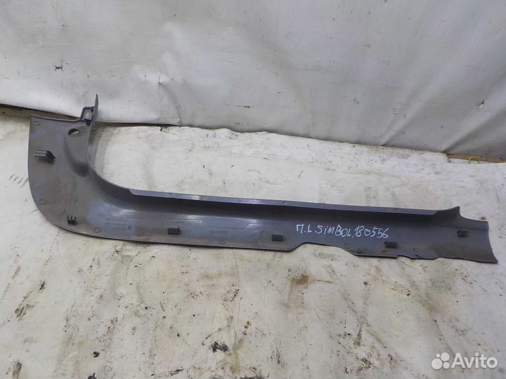 Накладка на порог внутренняя renault symbol передн