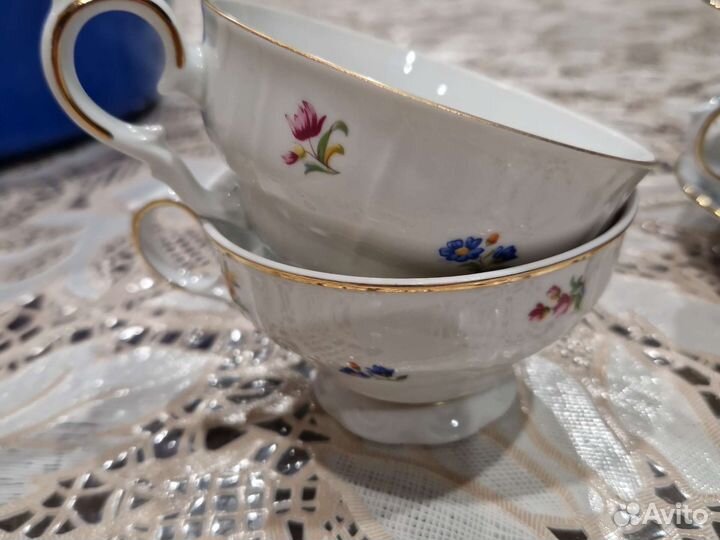 Чашки чешские. Цена за чашку и блюдце