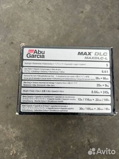 Катушка мультипликаторная Abu Garcia Max LP DLC LH