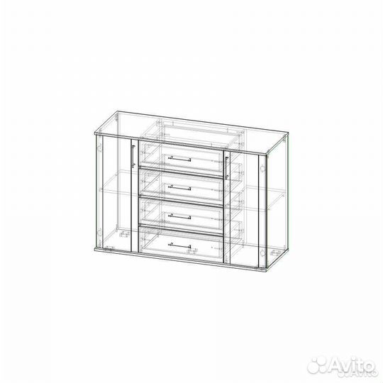 Комод №17 Венге/Дуб белфорт