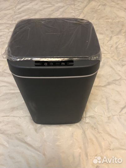 Ведро пластиковое с крышкой автомат