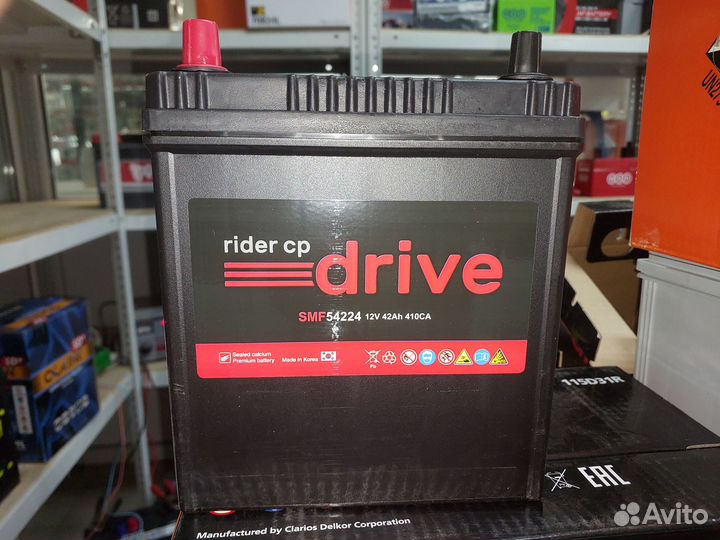 Аккумулятор rider SMF 54224 Asia 42 Ач