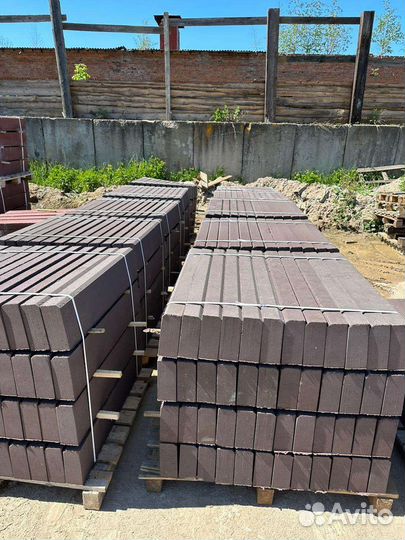 Бордюр коричневый садовый от производителя