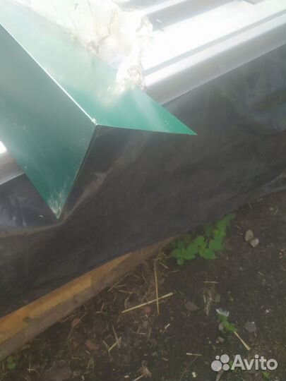 Ветровая планка, отлив, угол наружный, парапет