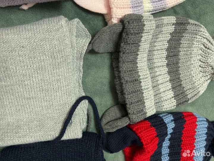 Набор шапка и шарф детский новый Польша 3-6