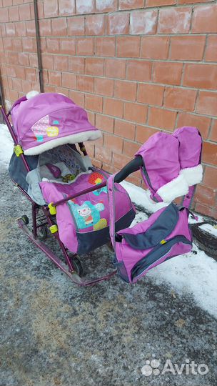 Санки коляска ника