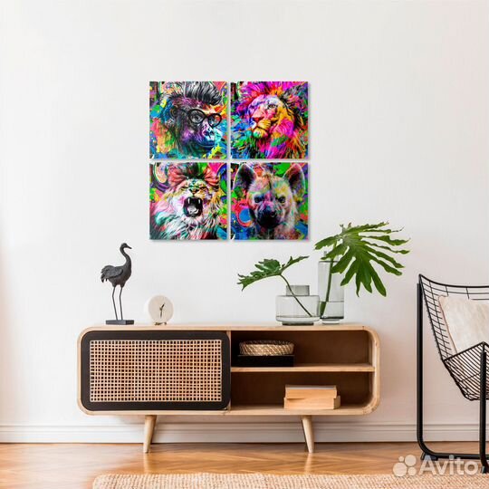Картина модульная на холсте 