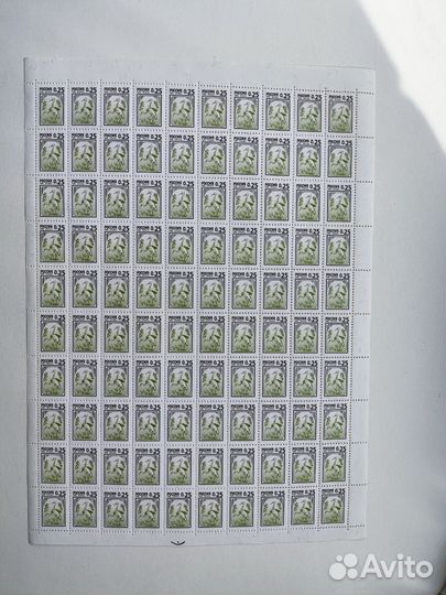 Почтовые марки россии 1998г