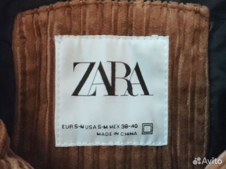 Вельветовая куртка zara