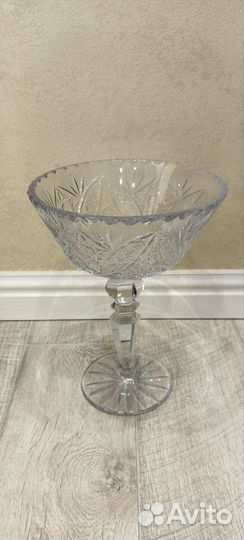 Ваза хрустальная для фруктов и конфет