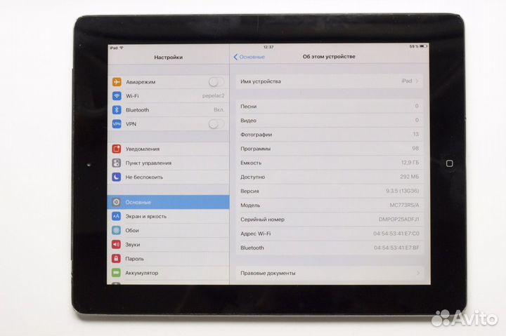 iPad 2 WiFi с играми + стилус
