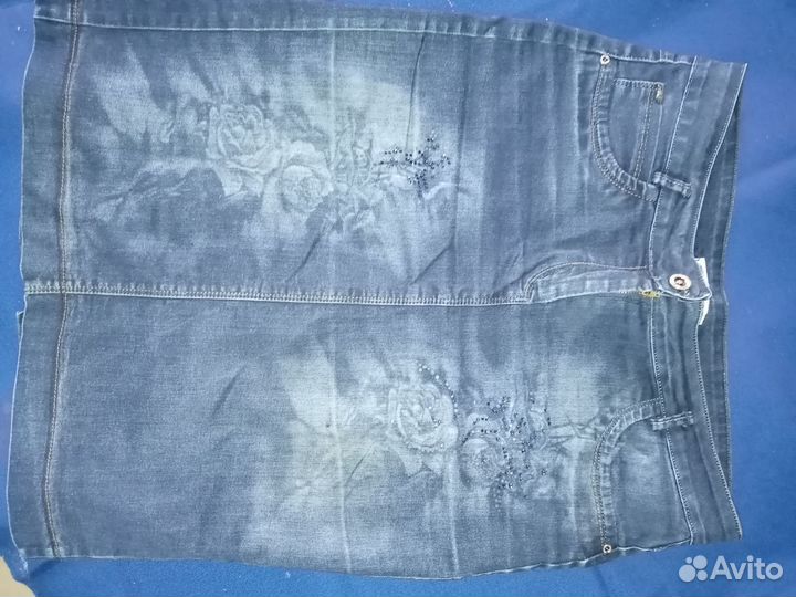 Юбка джинсовая