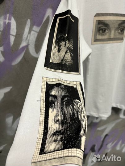 Лонгслив от Cav Empt с глазами белый