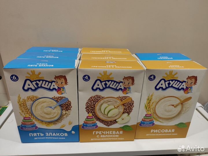 Сухие каши Агуша
