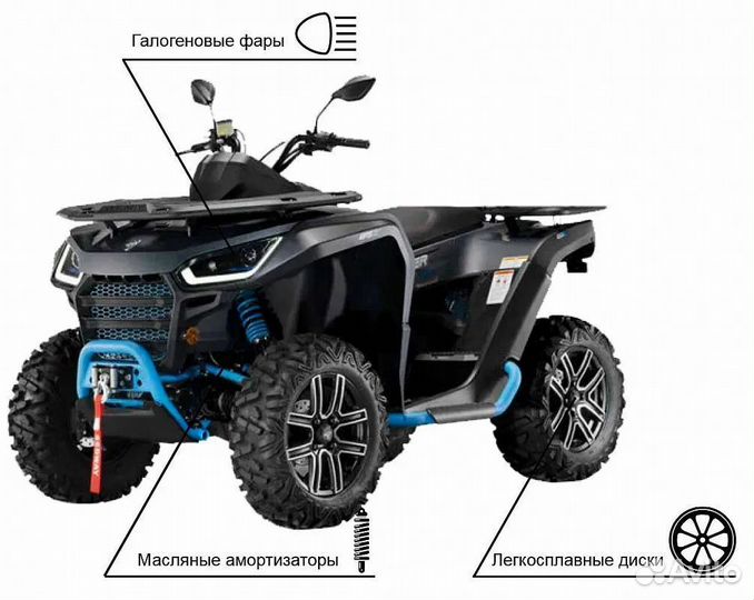 Квадроцикл Segway snarler AT6 SE бело-красный