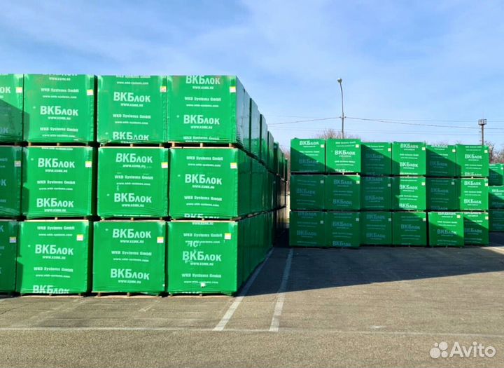 Газосиликатный блок Вкблок