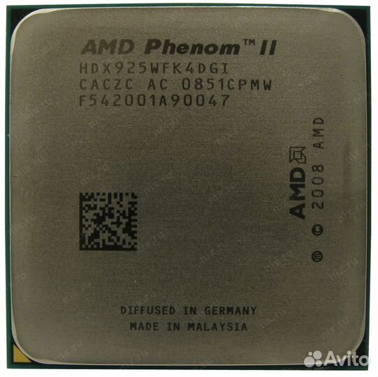Процессор AMD Phenom II X4 925 SAM3