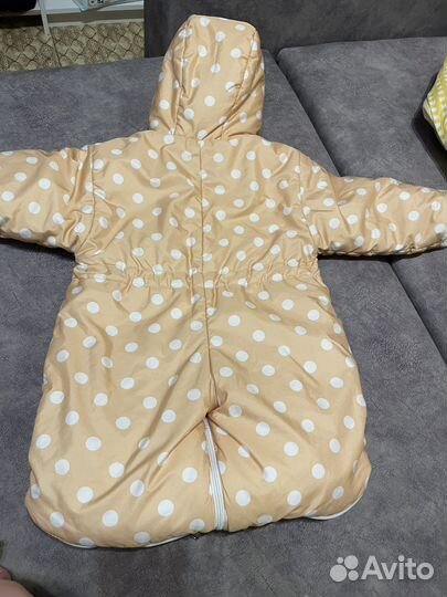 Зимний комбинезон транформер натур мех+сапожки