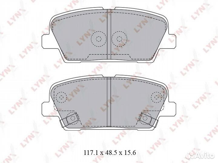 Колодки дисковые lynxauto BD-3623