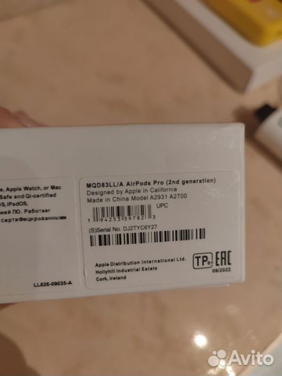 Наушники Air Pods pro 2 оригинал