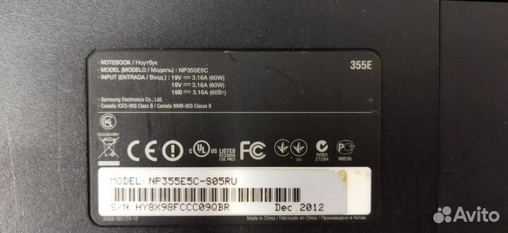 Ноутбук Samsung 355E5C (NP355E5C-S05RU)