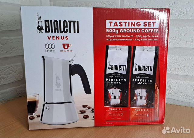 Гейзерная кофеварка Bialetti New Venus +2 кофе
