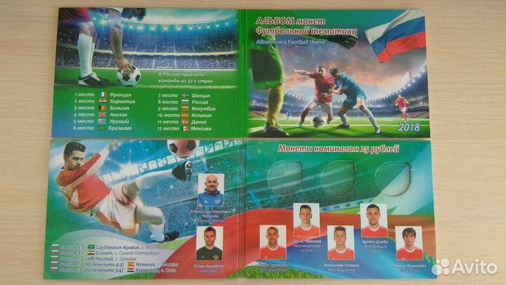 Монеты футбол 2018 и альбомы