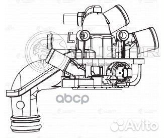 Термостат в сборе для а/м PSA 308 (07) /C4 (10)