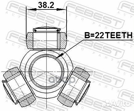 Трипоид 22x38.2 0216-F15 Febest