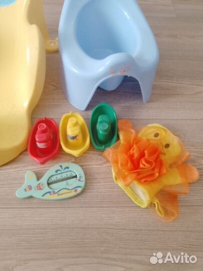 Круг для купания, горка, сидушка