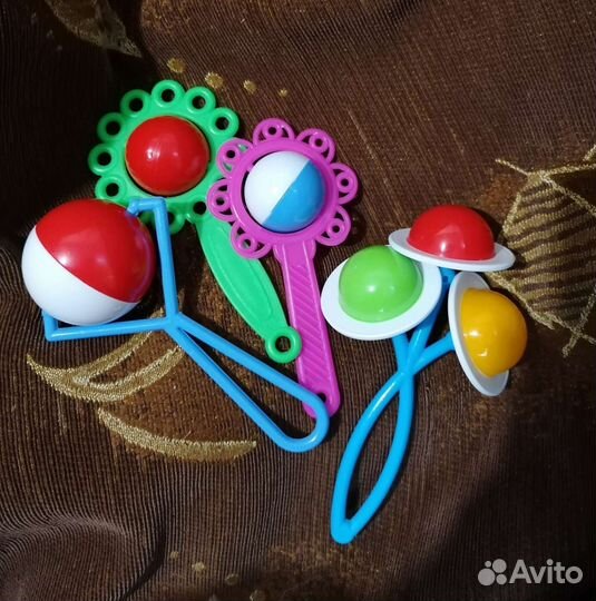 Игрушки погремушки пакетом
