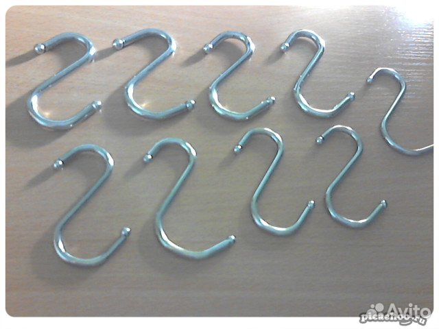 Крючки для рейлинга 9 шт