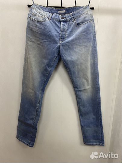 Мужские джинсы 50 размер голубые