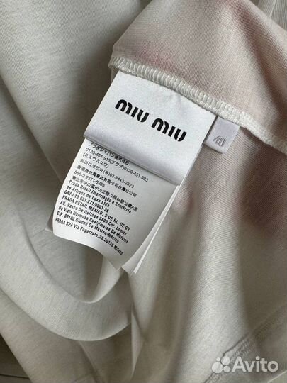 Платье лонгслив miu miu