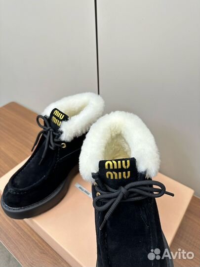 Ботинки женские зимние miu miu